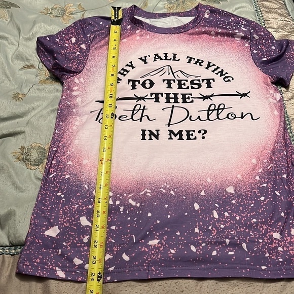 Yellowstone -  Why Y'all Trying To Test The Beth Dutton In Me T-Shirt Sz S - Picture 6 of 8